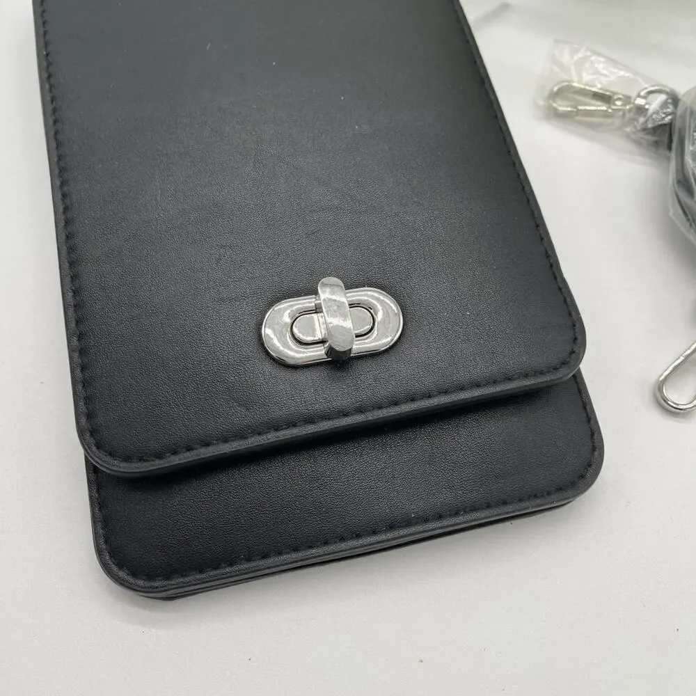 Save the Girls Touchscreen Phone Crossbody with RFID Black NWT
